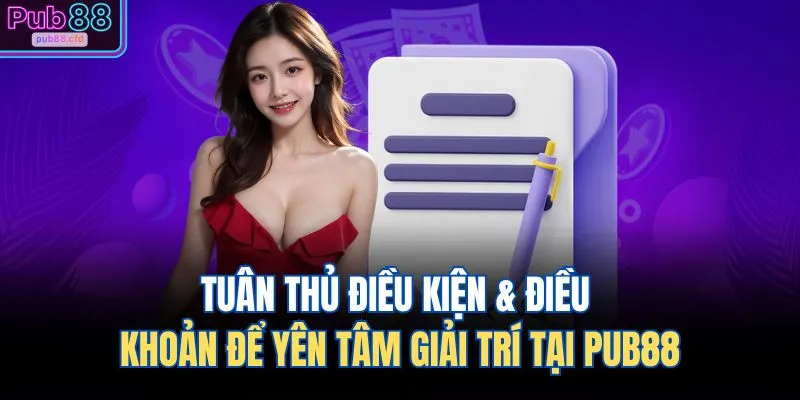 Tuân thủ điều kiện & điều khoản để yên tâm giải trí tại PUB88